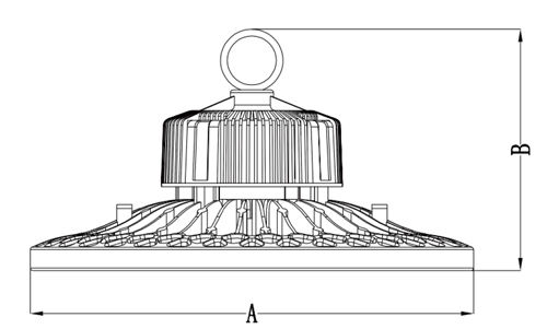 Industriële LEIDENE van de UFO Hoge Baai Verlichtingsip65 Meanwell Bestuurder With 5 Jaar Garantie voor Exihibitions