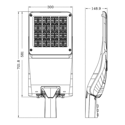 IP 65 TUV van de het CITIZENSE BANDezel van Ce Steun Om het even welke Bijzonder project180w LEIDENE Straatlantaarns met Bewegingssensor voor Weg
