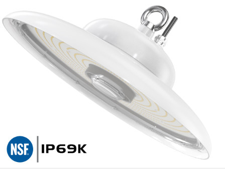 NSF-Standaard Gediplomeerde Ontwerp van de UFO het Hoge Baai voor Voedselindustrie IP69K IK10