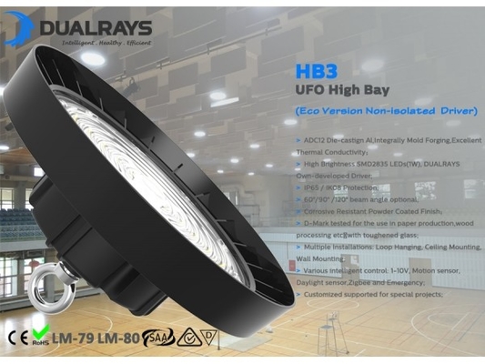 DUALRAYS ingebouwde het UFO LEIDENE van Bestuurdersslim design Hoge Baai Lichte Econimic voor Verdelersgroothandelaar en Online Winkels