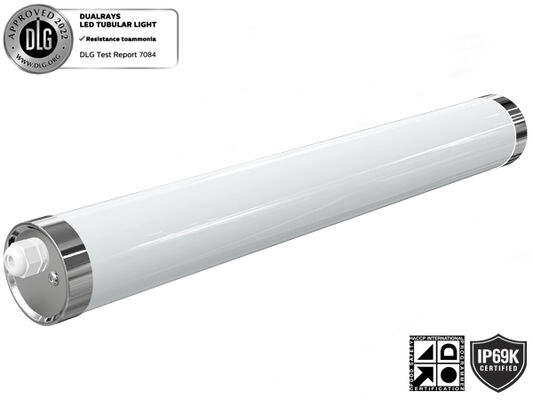 IP69K IK10 TB6 LED-buislicht Anto-UV Ammoniak voor voedselverwerkende installaties