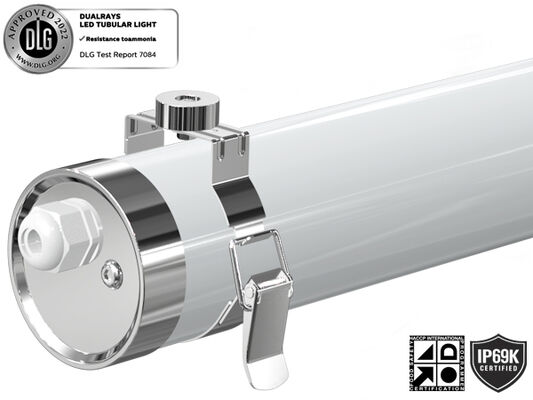 IP69K IK10 TB6 LED-buislicht Anto-UV Ammoniak voor voedselverwerkende installaties