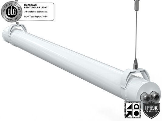 160LPW DIP Schakelbare stroom en 3CCT 3-fase wisselend LED buislicht voor Animal Stable Warehouse