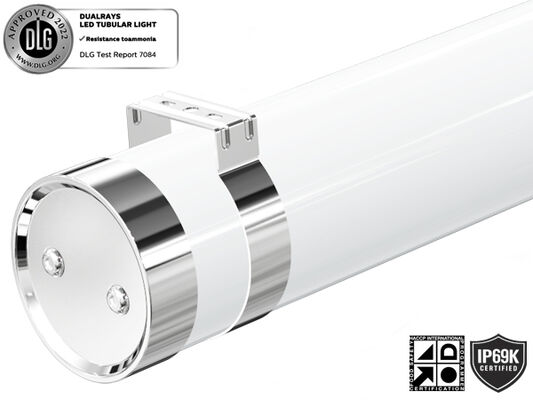 1.2m 40W IP69K IK10 TB6 LED Tubulair Licht Anto-UV Ammoniak Voor Animal Stable Warehouse en Auto Wasplaats