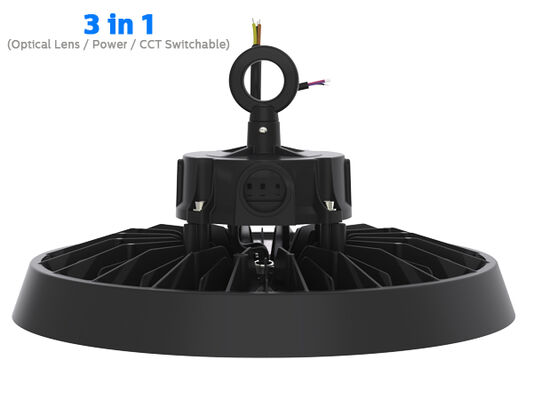 LED Highbay Light Offering DIP Switchable Optical Lens en Power Levels voor aangepaste helderheid in grote binnenruimtes