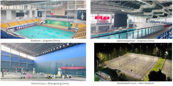 150W modulair LED sportlicht voor 300W Metal Halide Vervanging met 7 jaar Garantie met slimme Zigbee draadloze besturing