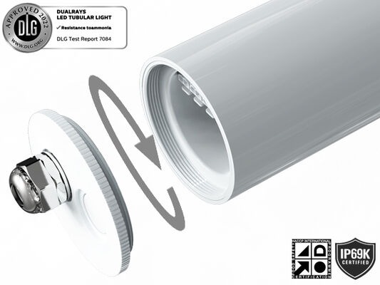 1,5 m 60 W IP69K IK10 MTB7 maritieme LED-buislamp voor dokken en doorgangen met 3 of 5 doorvoerbare bedrading en DIP-schakelbare voeding / 3CCT / 3-fasige wisseling