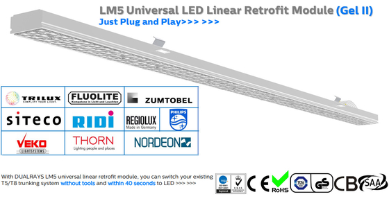 Passen Lineaire LEIDENE van DALI Dimming IK08 Lineaire Module37w leiden Uitrustingen retroactief aan