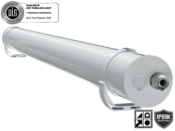 1,5 m 60 W IP69K IK10 MTB7 maritieme LED-buislamp voor dokken en doorgangen met 3 of 5 doorvoerbare bedrading en DIP-schakelbare voeding / 3CCT / 3-fasige wisseling