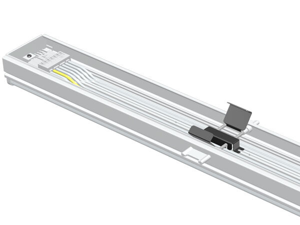 Klikvaste, DIP-schakelbare universele LED-lineaire retrofit-lichtmodule van 75 W met 160 LPW voor T5/T8 fluorescentievervanging met 30°/60°/90°/110°/dubbele 25°/25° L/25° R stralingshoek Optioneel