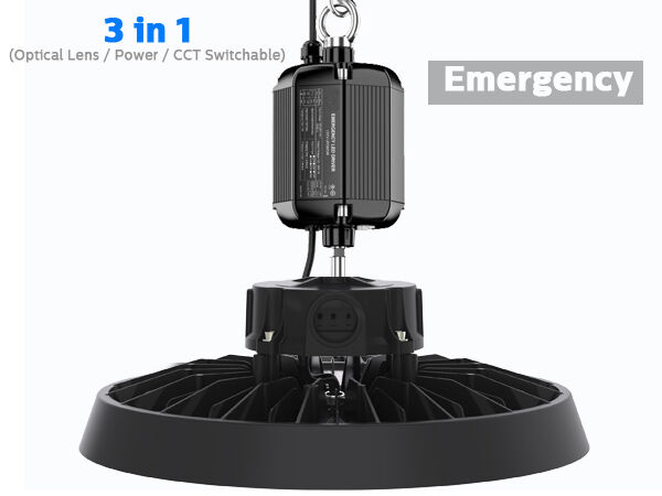 100W 150W 200W 150lm/W DUALRAYS VERLICHTING HB5 UFO LED Hoogbouwlicht IP65 IK08 Magazijn Industriële Lamp met Sensoroptie