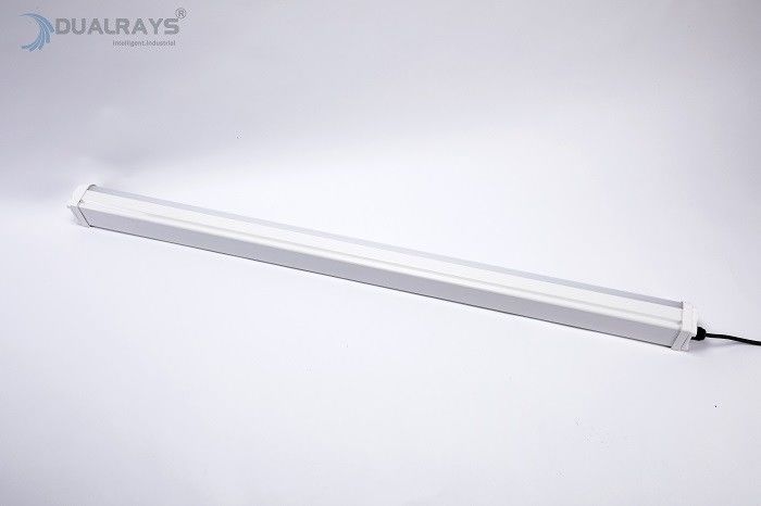Dualrays LEIDENE van D2 Reeks 5FT 50W Tribewijslamp 1 aan 10VDC DALI Zigbee Diming Optional IP66 IK10