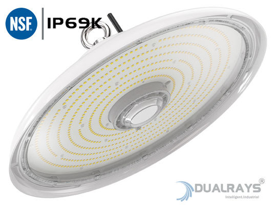 Sterke Witte van het LEIDENE van het Huisvestings100w UFO Hoge Industrie Baai Lichte IP69K IK10 140LPW Voedsel